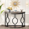 Tribesigns Half Moon Console Table for Entryway, 43 Inch Industrial