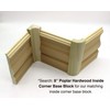 3/4" x 2 1/4" x 8" Poplar (Paint Grade) Hardwood