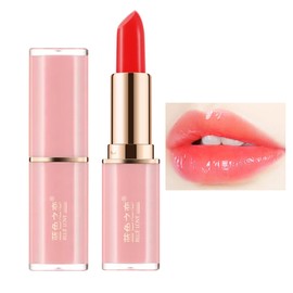 BLUE LOVE Color Changing Lipstick - Hydrating Jelly Lip Balm Tint Moisturizing Lip Gloss, Long-Lasting Nourishment for Dry Lips (Cherry Red)