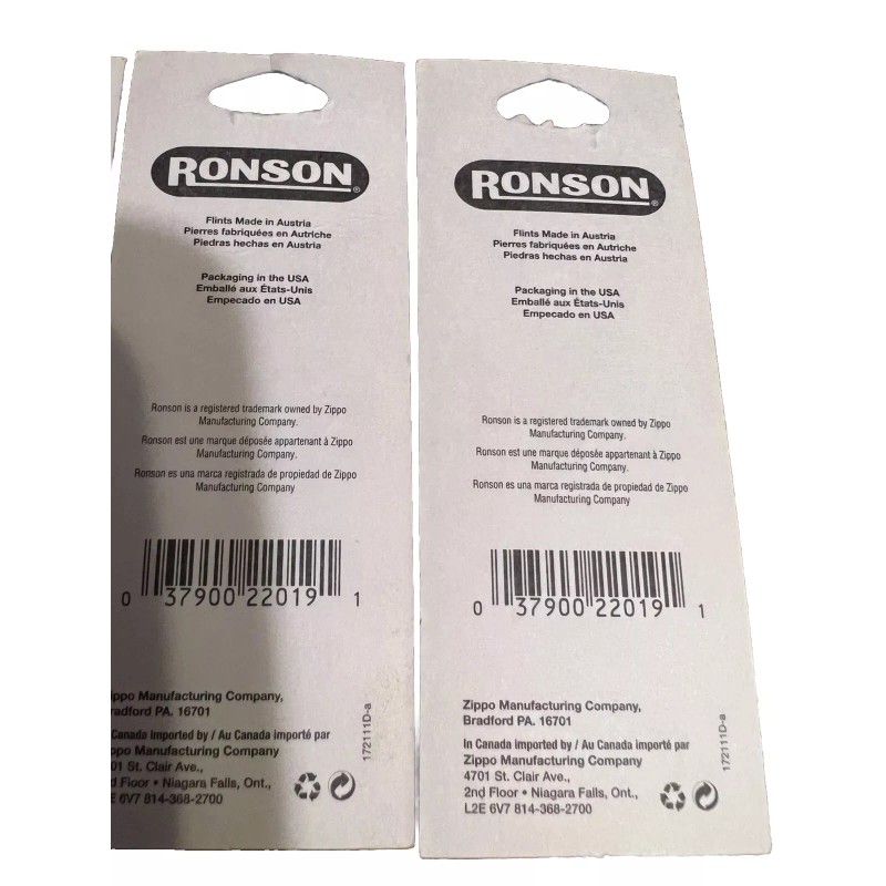 Ronson 6-Flint Dispenser (Single Card) Fits All Flint Lighters Lot