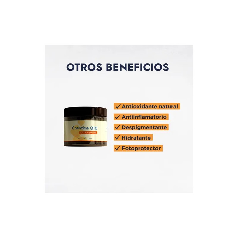 Coenzima Q10 Pura Cosmética Antioxidante En Polvo Todo tipo de