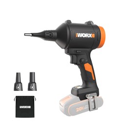 WORX WX099.9 20V Cordless Dust Blower with Brushless Motor, Electric Air Dust Blower for Cleaning, Mattress Inflator, Air Dust Blower - Device Only