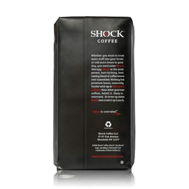 Shock Coffee Whole Bean. The Strongest Caffeinated All Natural Coffee, Up to 50% More Caffeine than Regular Coffee, 3 pounds