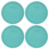 Pyrex 7402-PC Turquoise Round Plastic Food Storage Replacement Lid, Made