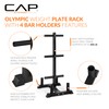CAP Barbell Olympic Bumper Plate Tree Rack with 6 Weight