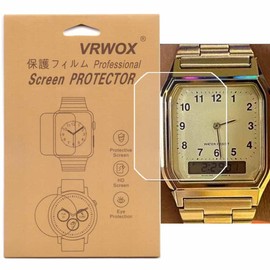 VRWOX [3 Pack] TPU Screen Protector for AQ-230A AQ-230GA-9D Watch Full Coverage HD TPU Clear Anti-Bubble Anti-Scratch