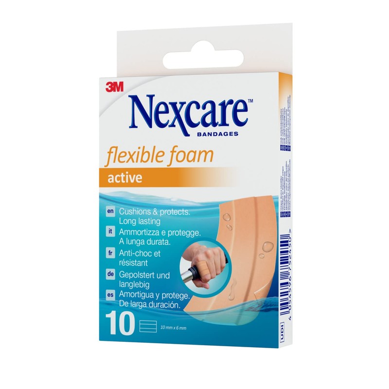 Nexcare Active Flexible Foam Bands, 6 cm x 10 cm,