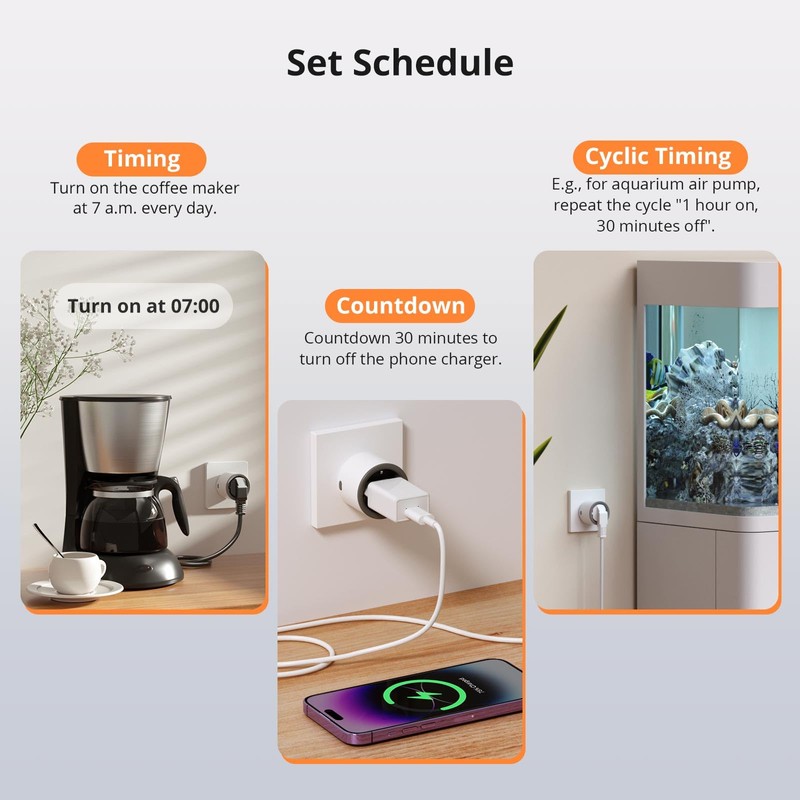 SONOFF S60TPF Smart Wlan Steckdose 16A 4000W, Smart Stecker mit