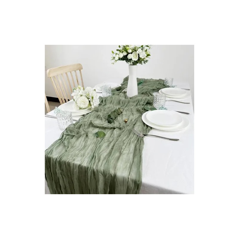 Caminos De Mesa Gasa Elegante Boho Decoración De Mesa Y