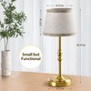 NOVCAND Cordless Table Lamp with Dimmer, Built-in Rechargeable Battery Powered