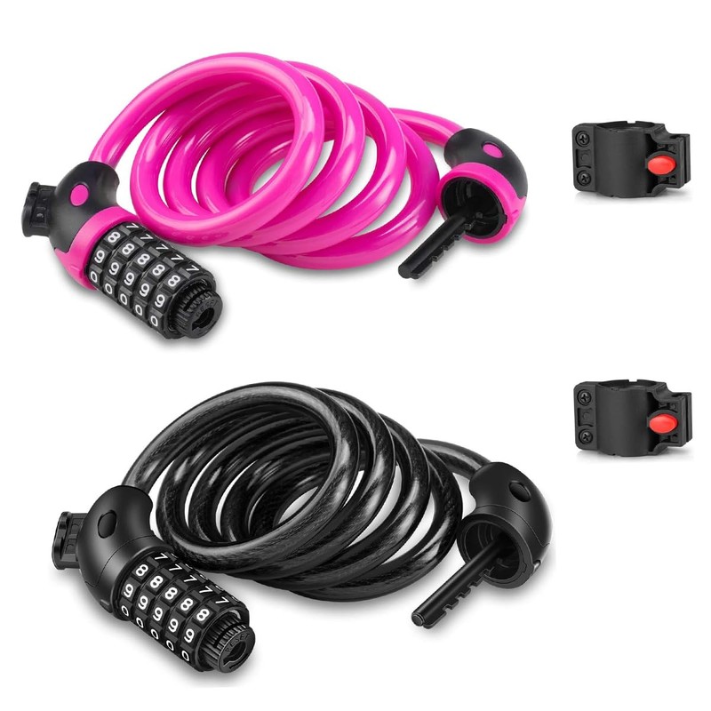 Bike Lock, 4 Feet Bicycle Locks Cable, Heavy Duty Anti