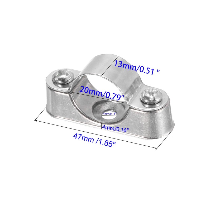 Unifizz 10Pcs 20mm Wall Mount Ceiling Mount Pipe Support Ring