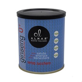 Almar Almar L?slicher Kaffee-Ginseng Zero+, natrliches Ginsengpulver, pflanzliche Inhaltsstoffe, l?slich ohne Zucker, Milchprodukte, Farbstoffe, Zus?tze, 100% hergestellt in Italien C 400-Gramm-Dose