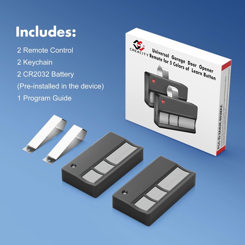 2 for Chamberlain LiftMaster Craftsman Garage Door Opener Remote 373LM