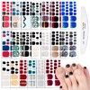 WOKOTO 20 Sheets 440 Pcs Toe Nail Stickers for Toes