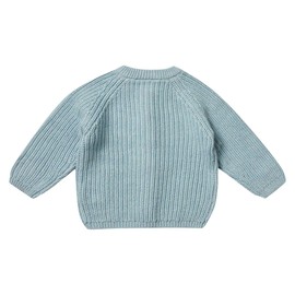 Stellou & friends Baby Cardigan for Girls and Boys, Unisex High-Quality and Soft Baby Clothing Made of 100% Cotton, I V, Oeko-Tex Certified, Pistachio Green