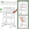 COSYLAND Kids Kitchen Step Stool, Height Adjustable Toddler Standing Tower