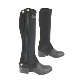 AK New Washable Windproof Unisex Winter Pro Equestrian Horse Riding Half Chaps AKRS-2147 (Black, 2XL)