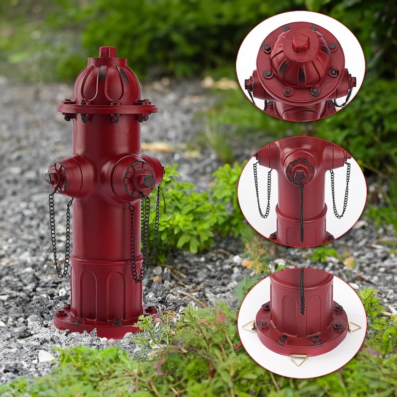 Teaeeno Fire Hydrant for Dog to Peed on Outdoor Statue,13.2