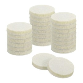 uxcell Furniture Pads, 24Pcs 1.25" - Round Self Adhesive Felt Furniture Pads, Floor Protectors for Furniture Feet Chairs Legs Hardwood Floors (Beige)
