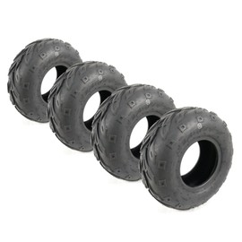 The ROP Shop 4-Pack - Tires 145/70-6 with 6mm Tread for Coleman Powersports CT100U Mini Bike