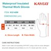 KAYGO Thermal Work Gloves, Waterproof, Lined, Cold-Resistant, Double Latex Coated,