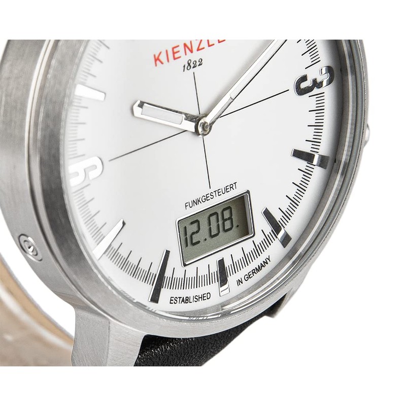 KIENZLE Frankfurt Radio Controlled Watch, Brushed, Strap.