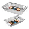 HOMESHOPA Rectangular Roasting Tray, 2 Pack Disposable Aluminium Foil Trays,