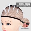 MORGLES Wig Cap, 6pcs Hair Net for Wig Closed End
