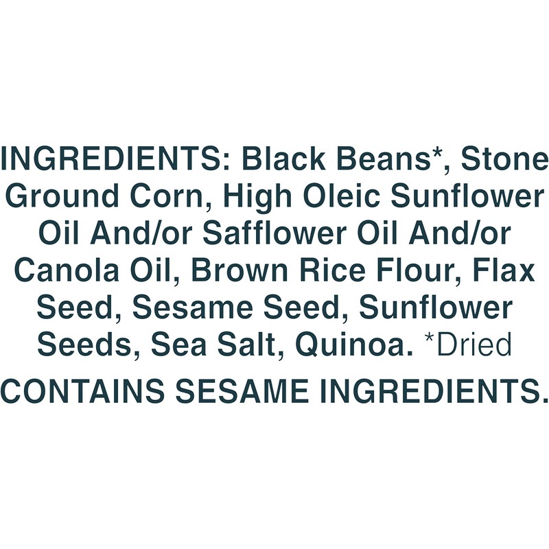 Food Should Taste Good, Tortilla Chips, Multigrain Bean Chips, Black