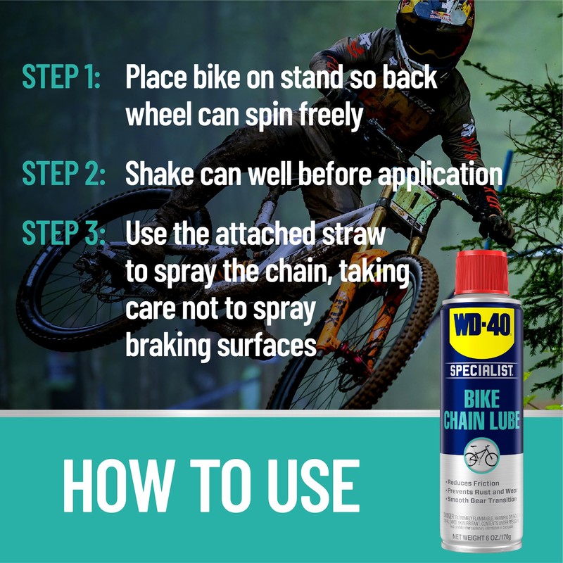 WD-40 Specialist Bike Chain Lube, 6 OZ