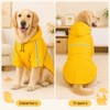 BSOON Impermeable para Perros con Capucha con Rayas Reflectantes (2XL)
