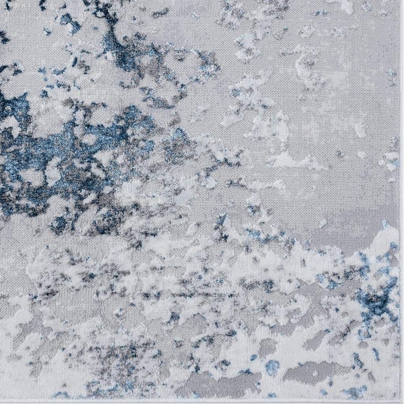 LuxeWeavers Modern Blue 8x10 Abstract Area Rug Living Room Carpet