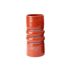 HPS HPS CAC-500-HOT Silicone High Temperature 4-ply Aramid Reinforced Charge Air Cooler CAC Hose Hot Side, 100 PSI Maximum Pressure, 6" Length, 5" ID, Orange