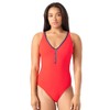 Nautica Women's One Piece Swimsuit – Slimming Tummy Control Bathing