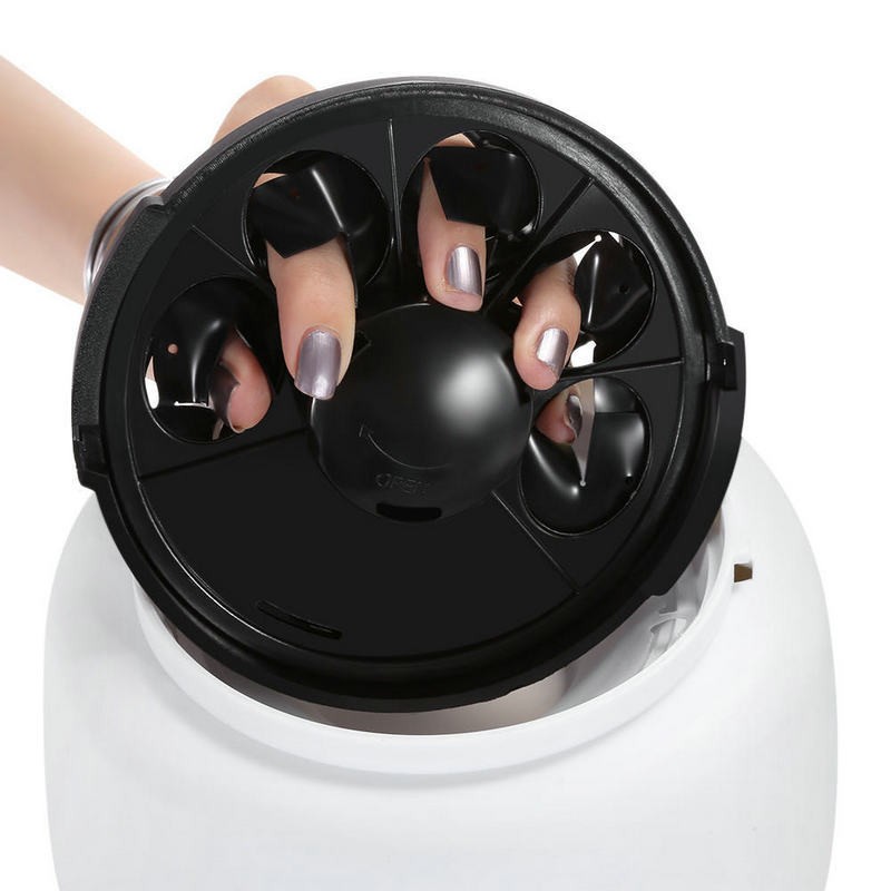 Nail Polish Remover Machine 36W 5 Holes Stainless Steel Plastic