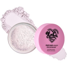 KIMCHI CHIC, Mini Me Puff Puff Pass Ivander, Polvo Suelto Fijador, Ultraligero con Polvo de Arroz y Vitamina E, Acabado Mate, Control de Brillo