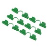 50Pcs Greenhouse Clamp PE Plastic 2 Head Plant Film Clamp