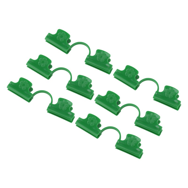 50Pcs Greenhouse Clamp PE Plastic 2 Head Plant Film Clamp