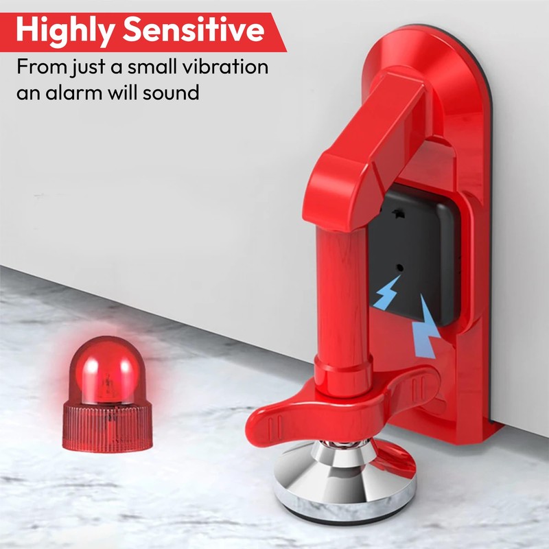 Portable Door Lock - Anti-Theft Travel Lock, Door Stop Alarm