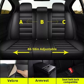 Unbranded For Subaru Legacy 2008-2023 Seat Covers Car 5 Seat Cover Full Set Faux Leather