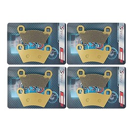 Motorcycle Replacement Front Rear Brake Pads for Compatible with 2004-2014 Polaris Ranger 800 Midsize EFI Ranger 400 500 570 700 4x4 FA354FR FA354FR