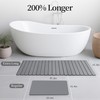 THMINS Long Diatomaceous Earth Stone Bath Mat, Foldable Bathroom Runner