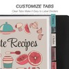 Samsill 8 Tab Recipe Dividers, Recipe Sleeves, Sheet Protector Dividers,