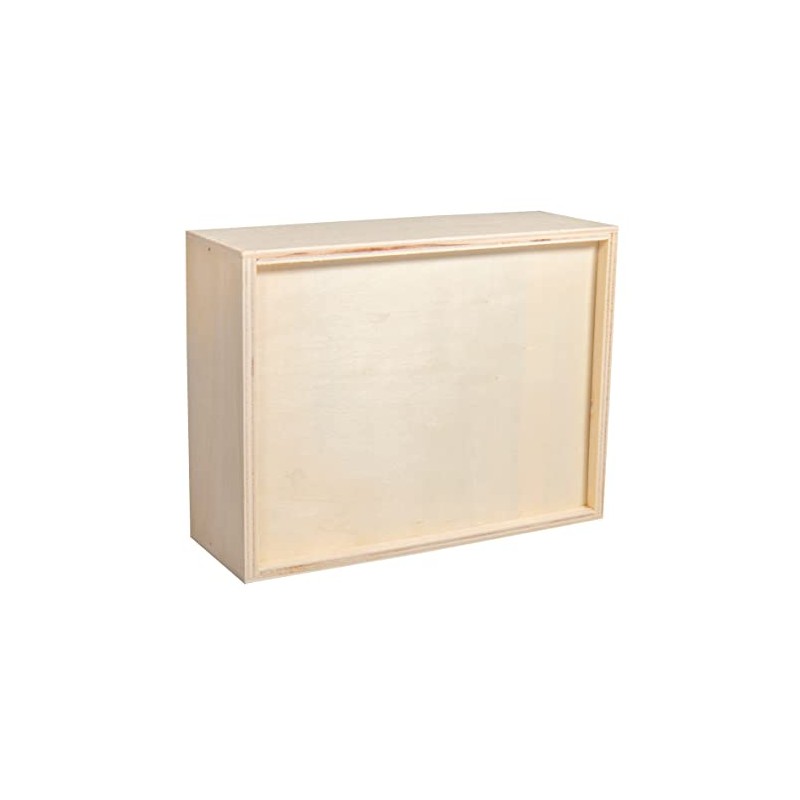 Rayher Wooden Chest, 15x20x7cm, 4 Drawers, Wood Brown, 20 x