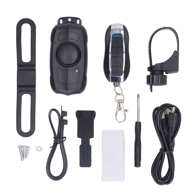 Electric Vehicle Alarm USB Charging Bike Wireless Remote Control Vibration