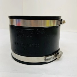 FERNCO 1056-44RC Flexible Coupling 4" x 4" Cast Iron, PVC, ABS Pipe Connector