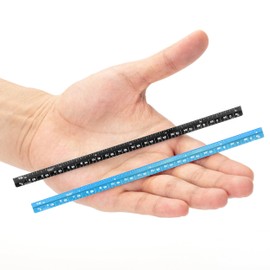 Mr. Pen- Small Architectural Scale Ruler, Aluminium, 6 Inch, 2 Pack, Black and Blue, Pocket Size Ruler, Triangle Ruler, Metal Ruler Set, Architect Scale Ruler for Blueprints