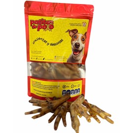 Snack 100% Natural para Perros, 15 Piezas, Crujientes, Deliciosas y Nutritivas Patas Deshidratadas
