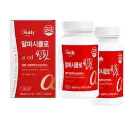 Nuily Alpha CD Alpha Cyclodextrin Shin Fit 60 tablets 2 boxes Alpha Cyclo Thin Fit Newly / 알파cd 알파시클로덱스트린 신핏 60정 2통 알파시클로씬핏 뉴일리